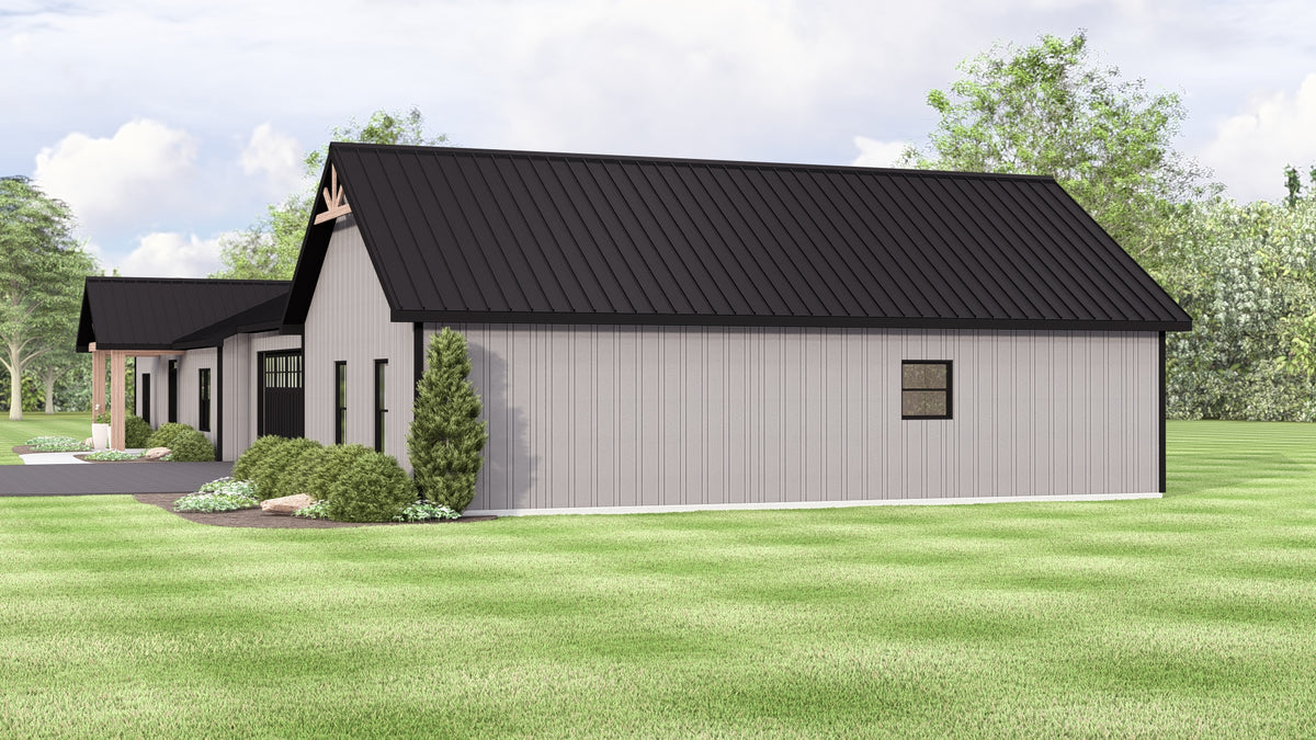 Q7985-A Modern Farmhouse, 3 Bedrooms, 3.5 Bathrooms | Plan 25451 Exterior-5