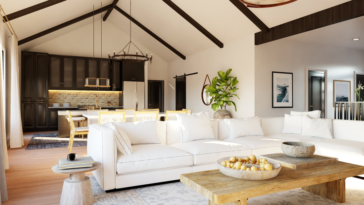 Q7985-A Modern Farmhouse Living, 3 Bedrooms, 3.5 Bathrooms | Plan 25451 