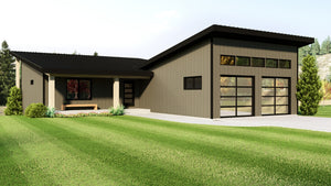 Q7988-A Contemporary House, 3 Bedrooms, 3.5 Bathrooms | Plan 25455 Exterior