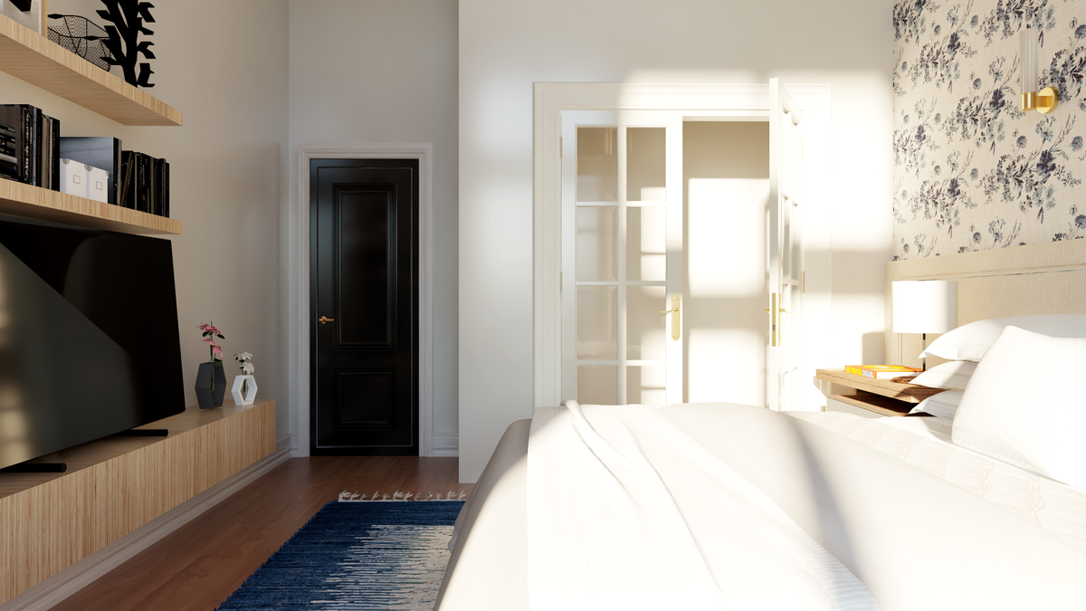 Q7988-A Contemporary House Bedroom, 3 Bedrooms, 3.5 Bathrooms | Plan 25455 
