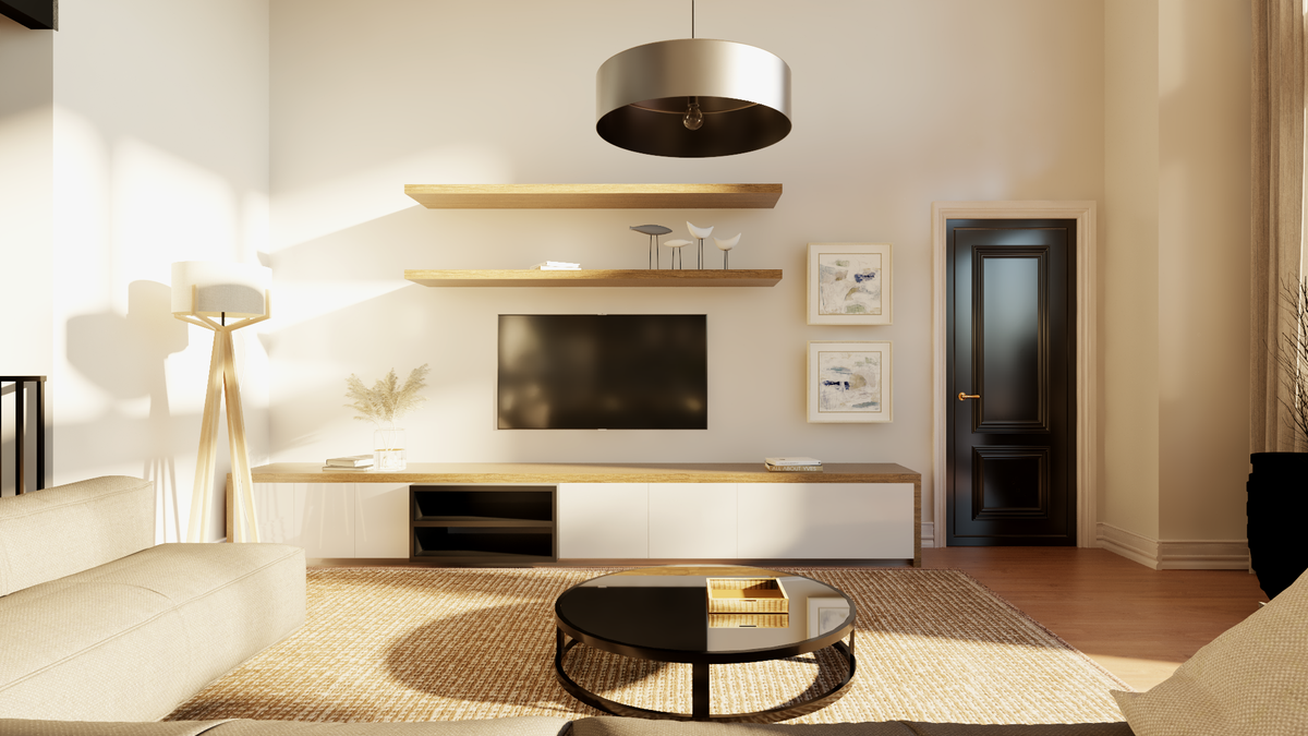 Q7988-A Contemporary House Living, 3 Bedrooms, 3.5 Bathrooms | Plan 25455 