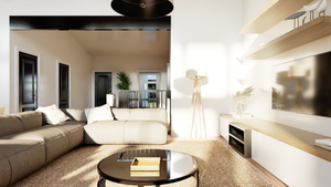 Q7988-A Contemporary House Living, 3 Bedrooms, 3.5 Bathrooms | Plan 25455 