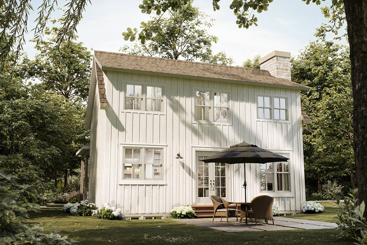 T8009-A French Country House, 2 Bedrooms, 1.5 Bathrooms | Eloise 2595 Exterior-4