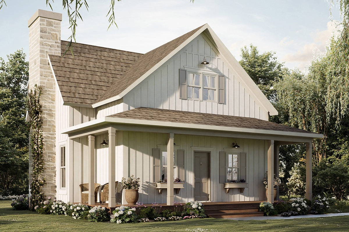 T8009-A French Country House, 2 Bedrooms, 1.5 Bathrooms | Eloise 2595 Exterior