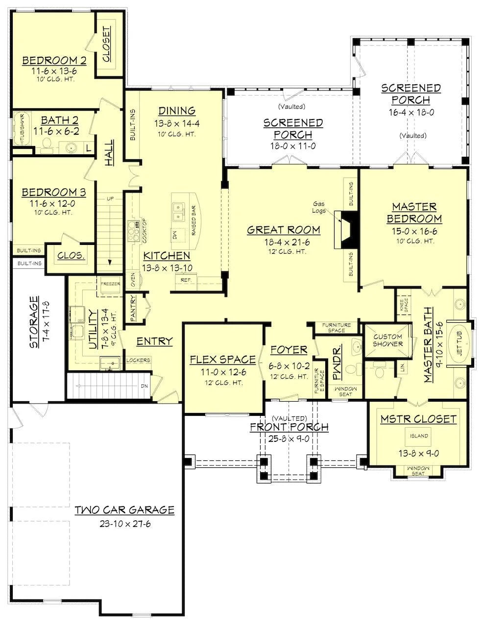 Keystone House Plan - Archival Designs House Plans, floor plan