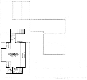 H7867-A Modern Farmhouse Bonus Room Floor Plan, 4 Bedrooms, 3.5 Bathrooms | Havenbrook 