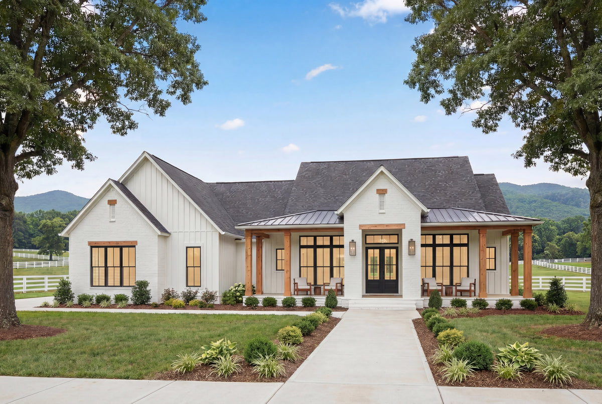 H7867-A Modern Farmhouse, 4 Bedrooms, 3.5 Bathrooms | Havenbrook Exterior-8