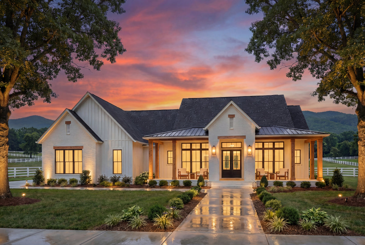 H7867-A Modern Farmhouse, 4 Bedrooms, 3.5 Bathrooms | Havenbrook Exterior-9