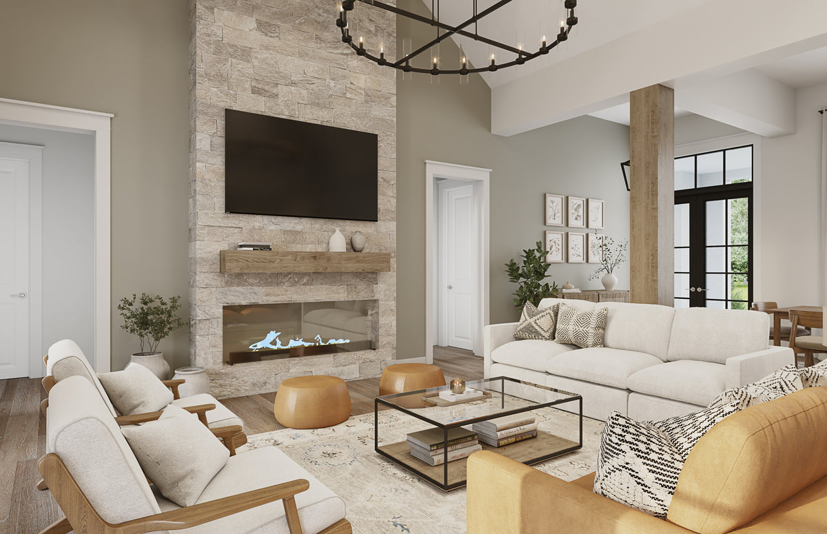 H7867-A Modern Farmhouse Great Room, 4 Bedrooms, 3.5 Bathrooms | Havenbrook 