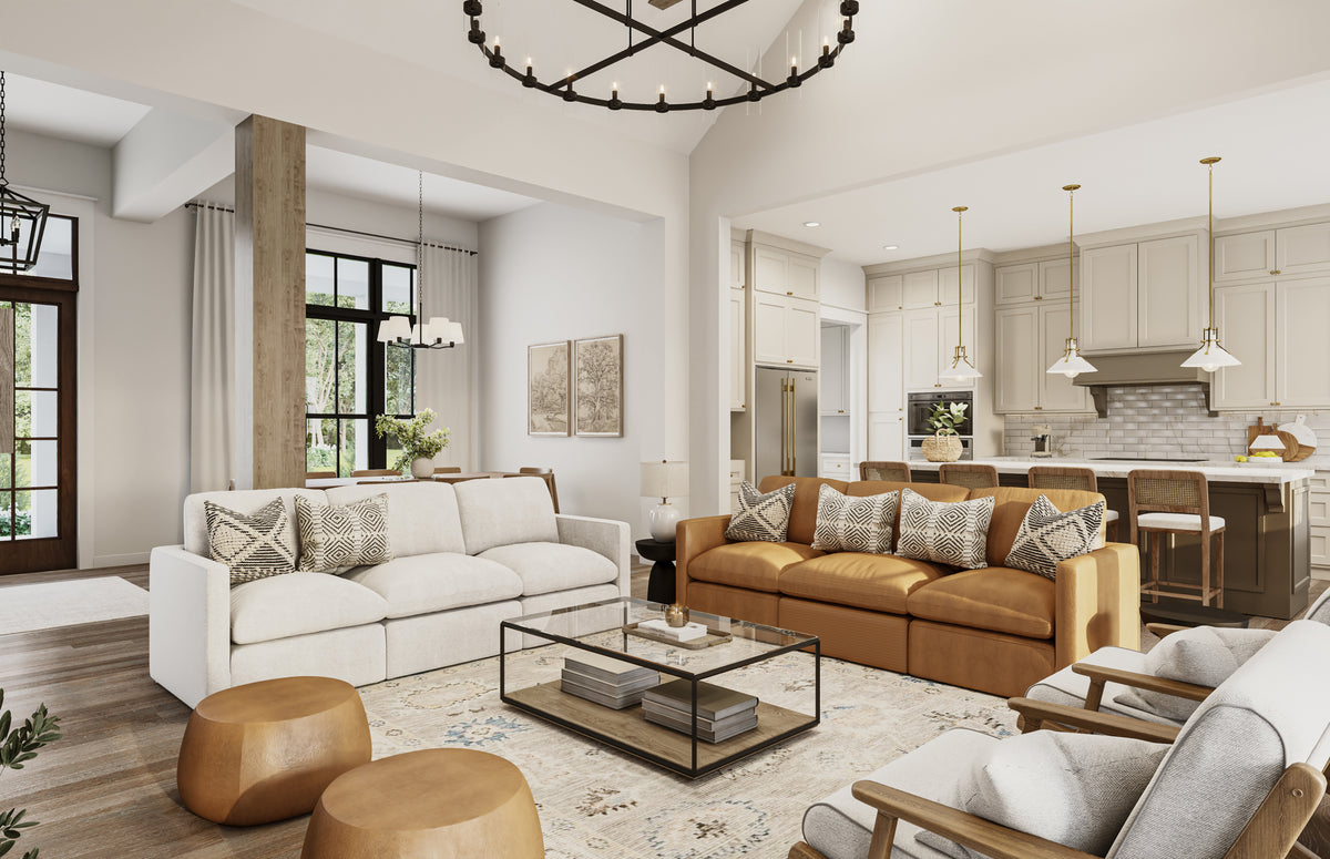H7867-A Modern Farmhouse Great Room, 4 Bedrooms, 3.5 Bathrooms | Havenbrook 