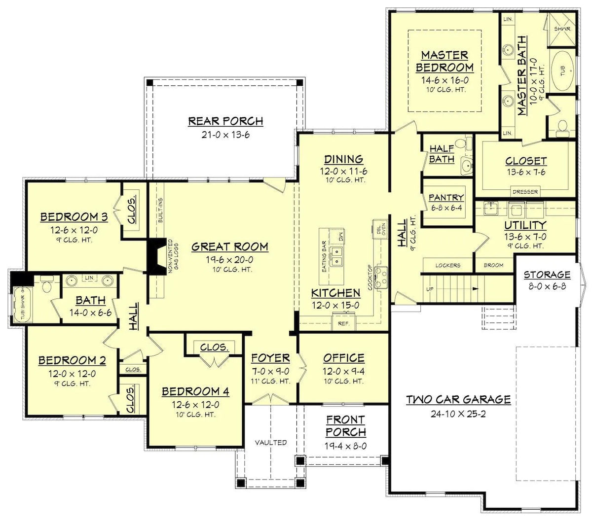 Coronado House Plan - Archival Designs House Plans, floor plan