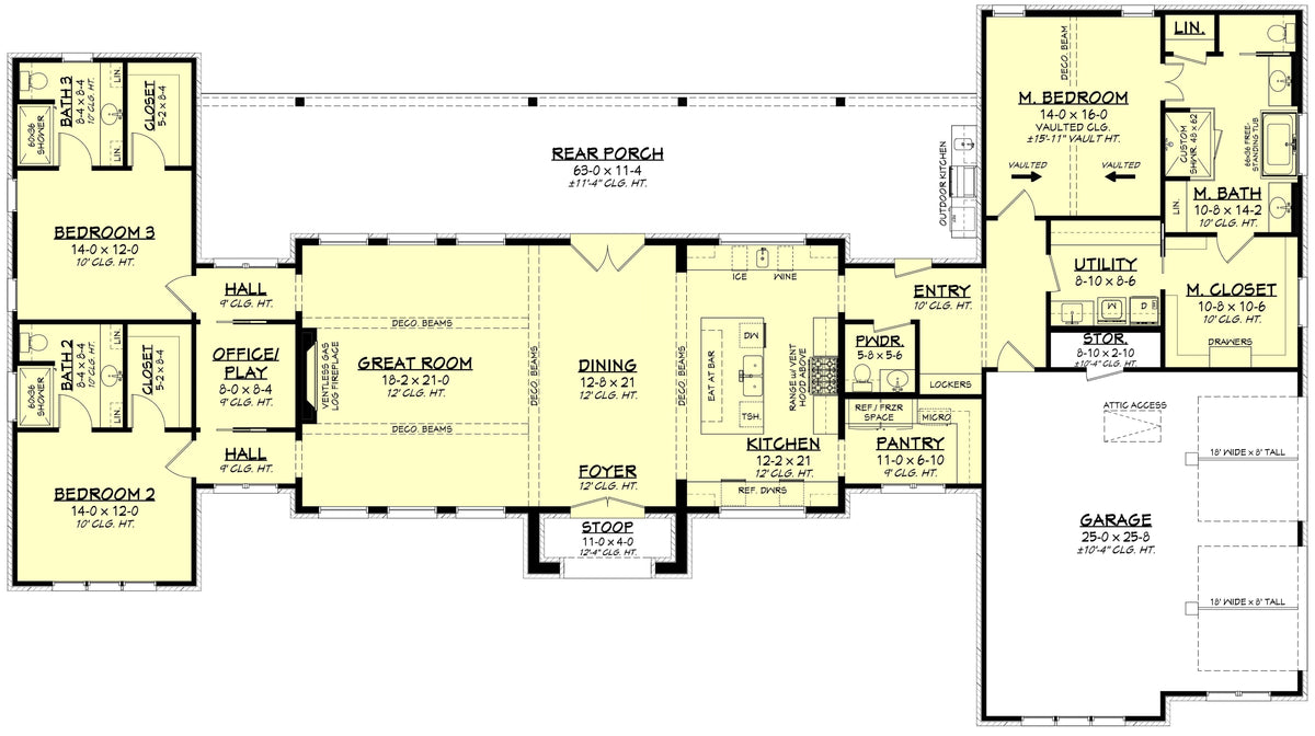 Andover House Plan - Archival Designs House Plans, floor plan