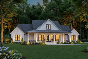 H6227-A Modern Farmhouse, 4 Bed, 3.5 Bath | 2655-S House Plan Exterior-2