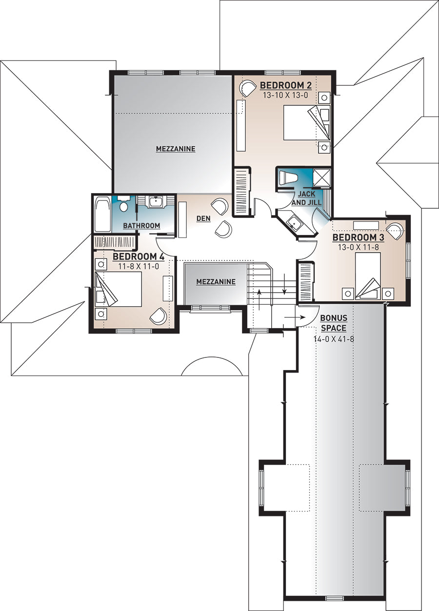 The Stocksmith House Upper Floor Plan