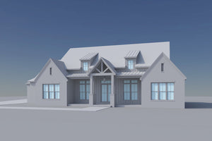 H8381-A Modern Farmhouse, 3 Bedrooms, 3.5 Bathrooms | Riverchase House Plan 
