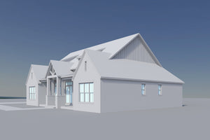 H8381-A Modern Farmhouse, 3 Bedrooms, 3.5 Bathrooms | Riverchase House Plan 
