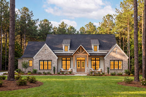 H8381-A Modern Farmhouse, 3 Bedrooms, 3.5 Bathrooms | Riverchase House Plan Exterior-2