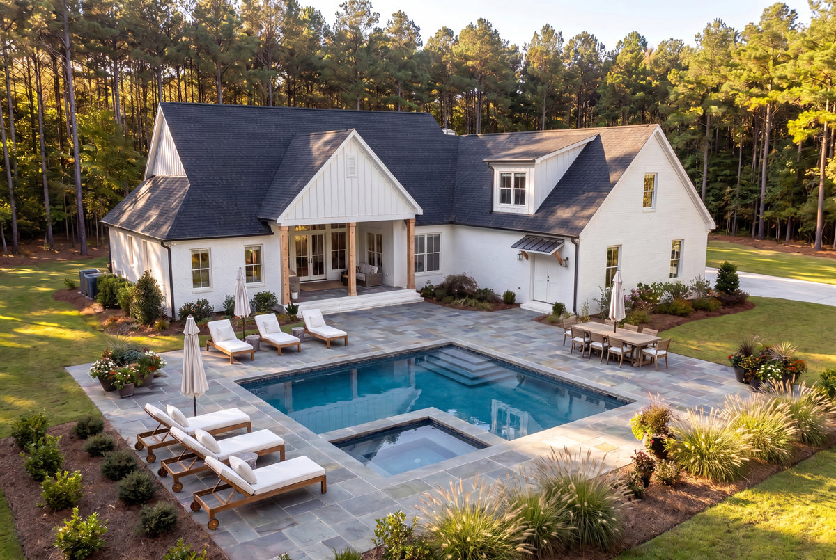 H8381-A Modern Farmhouse, 3 Bedrooms, 3.5 Bathrooms | Riverchase House Plan Exterior-7