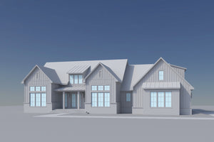 H8379-A Transitional House, 3 Bedrooms, 3.5 Bathrooms | Hawkridge House Plan 