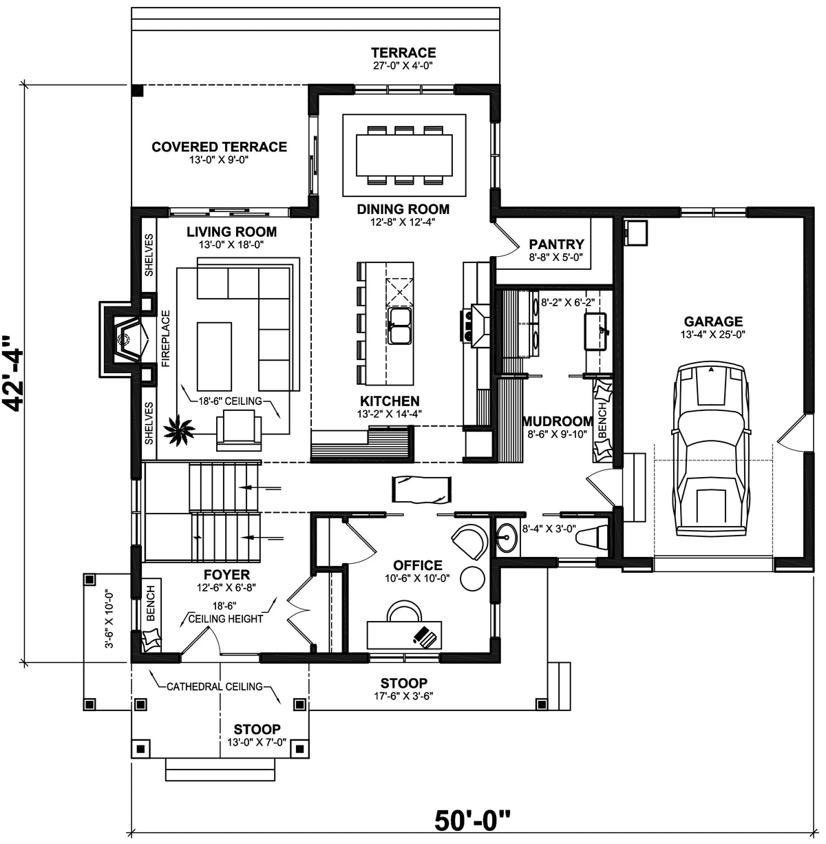 Rocheleau House First Floor Plan