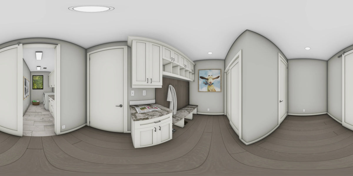 W7606-A Modern Ranch House Panorama 3, 2 Bedrooms, 2.5 Bathrooms | USA-2725-MOD 