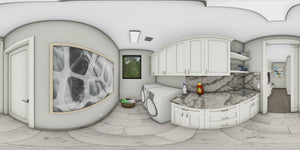 W7606-A Modern Ranch House Panorama 4, 2 Bedrooms, 2.5 Bathrooms | USA-2725-MOD 
