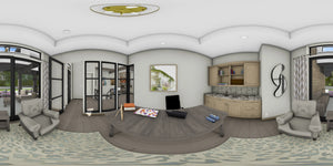 W7606-A Modern Ranch House Panorama 5, 2 Bedrooms, 2.5 Bathrooms | USA-2725-MOD 