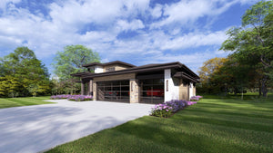 W7606-A Modern Ranch House, 2 Bedrooms, 2.5 Bathrooms | USA-2725-MOD Exterior-8