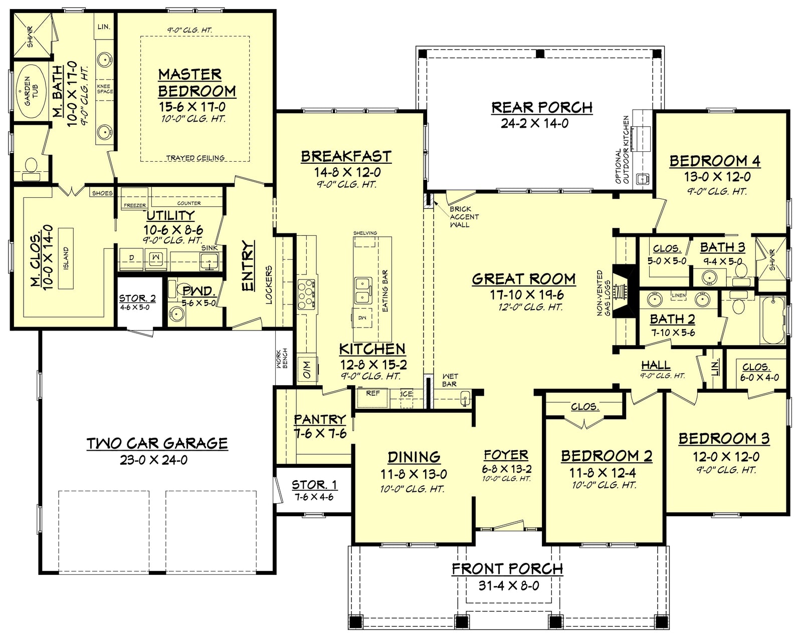 Frontier Lane House Plan - Archival Designs House Plans