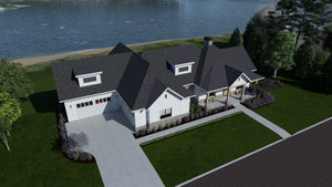 W7595-A Farmhouse House, 2-4 Bedrooms, 2.5-4.5 Bathrooms | USA-2769-FH Exterior-10