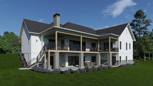 W7595-A Farmhouse House, 2-4 Bedrooms, 2.5-4.5 Bathrooms | USA-2769-FH Exterior-4