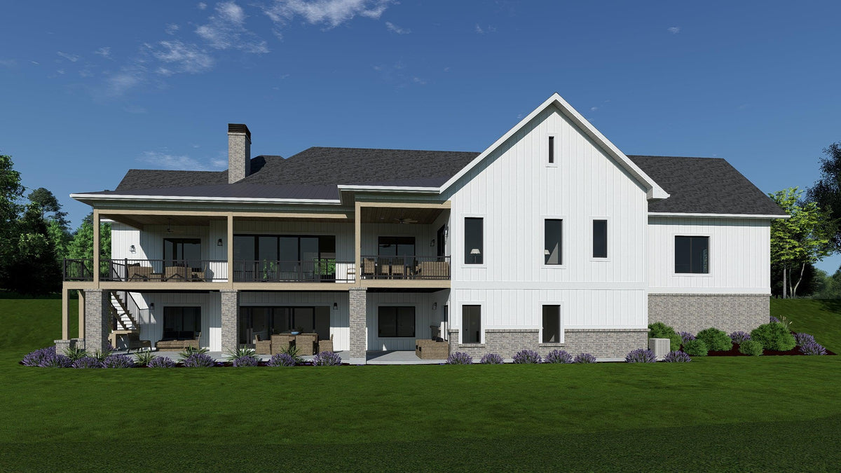 W7595-A Farmhouse House, 2-4 Bedrooms, 2.5-4.5 Bathrooms | USA-2769-FH Exterior-5
