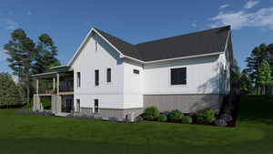 W7595-A Farmhouse House, 2-4 Bedrooms, 2.5-4.5 Bathrooms | USA-2769-FH Exterior-6