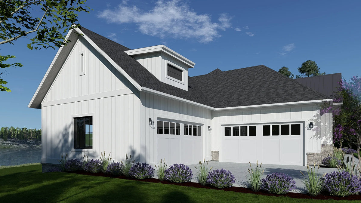 W7595-A Farmhouse House, 2-4 Bedrooms, 2.5-4.5 Bathrooms | USA-2769-FH Exterior-7