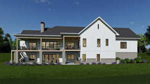 W7595-A Farmhouse House, 2-4 Bedrooms, 2.5-4.5 Bathrooms | USA-2769-FH Exterior-13