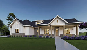 W7595-A Farmhouse House, 2-4 Bedrooms, 2.5-4.5 Bathrooms | USA-2769-FH Exterior-14