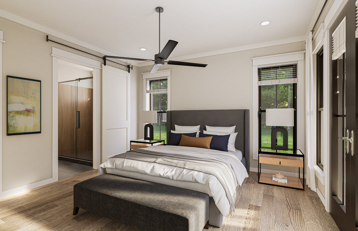 master bedroom barndominium floor plan
