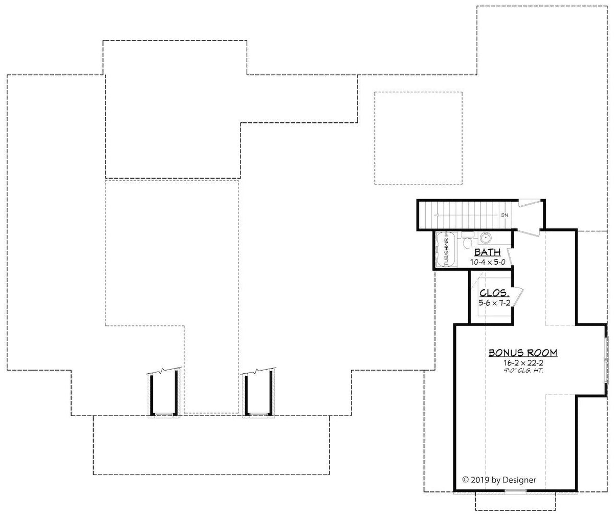 Danville House Plan - Archival Designs House Plans, floor plan