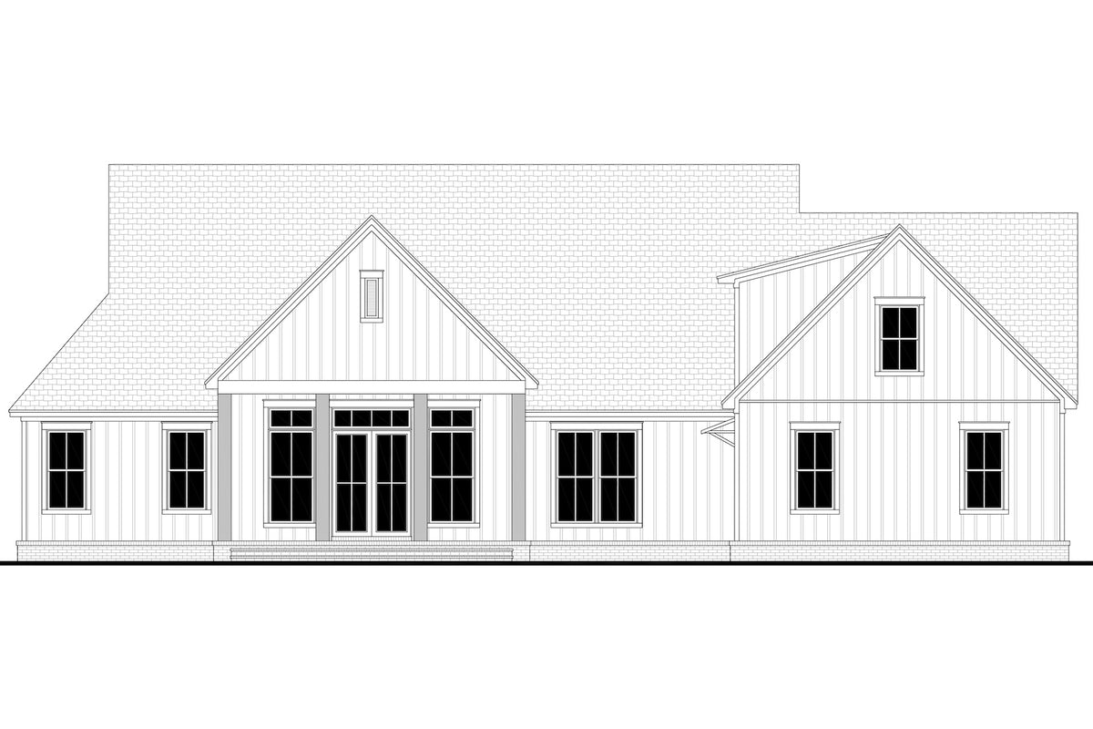 H7274-A Cambridge House Rear CAD