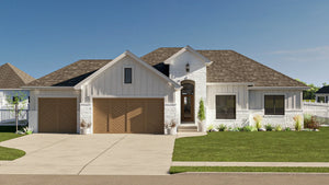 G7620-A Traditional House, 3 Bedrooms, 2 Bathrooms | Torrance House Plan Exterior