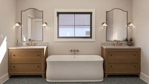 G7620-A Traditional House Master Bathroom, 3 Bedrooms, 2 Bathrooms | Torrance House Plan