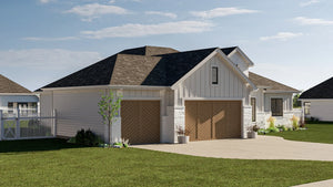 G7620-A Traditional House, 3 Bedrooms, 2 Bathrooms | Torrance House Plan Exterior-2