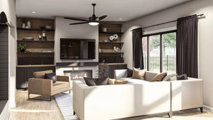 G7624-A Traditional House Great Room 2, 4 Bedrooms, 2.5 Bathrooms | McKinley House Plan 
