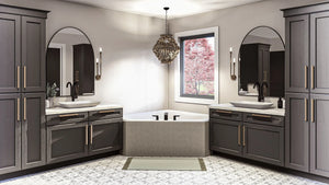 G7624-A Traditional House Master Bathroom, 4 Bedrooms, 2.5 Bathrooms | McKinley House Plan 