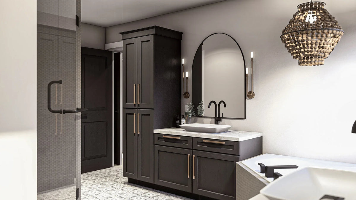 G7624-A Traditional House Master Bathroom, 4 Bedrooms, 2.5 Bathrooms | McKinley House Plan 