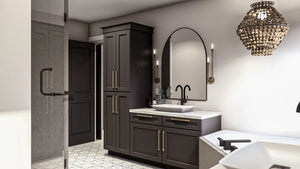G7624-A Traditional House Master Bathroom, 4 Bedrooms, 2.5 Bathrooms | McKinley House Plan 