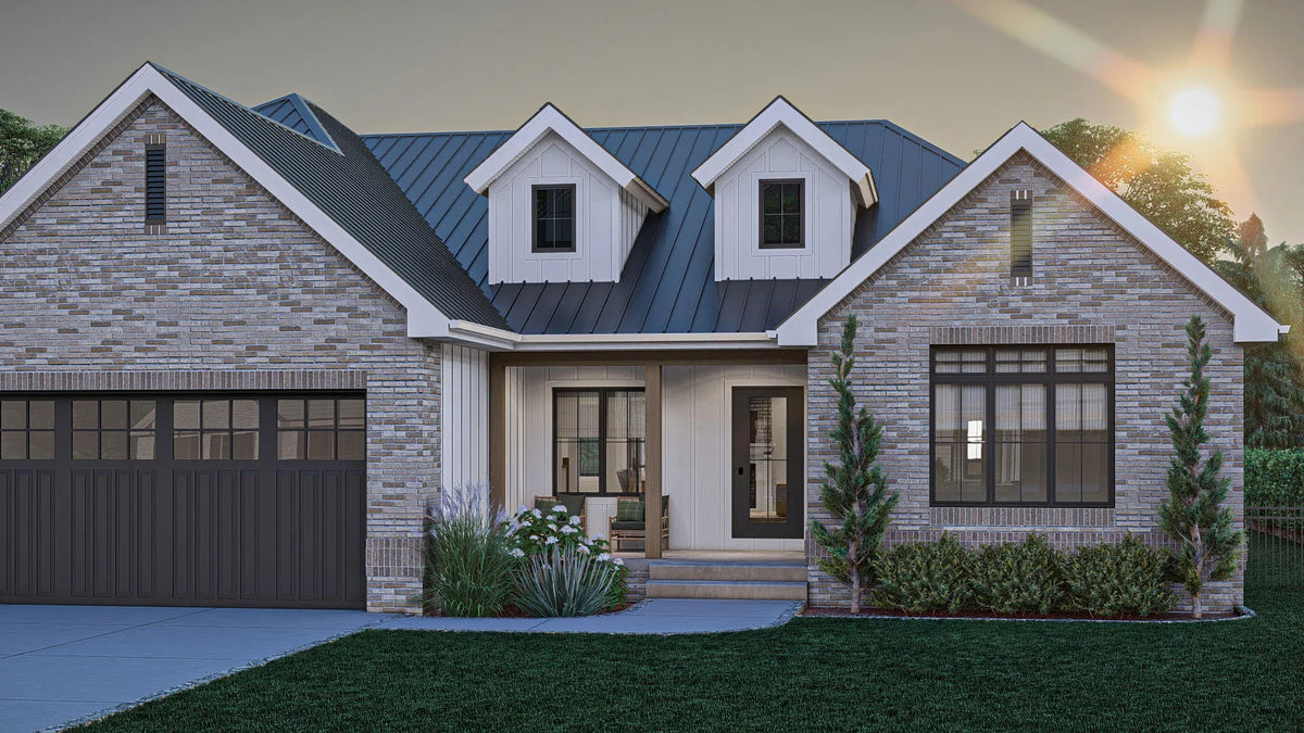 G7625-A Modern Farmhouse, 2 Bedrooms, 2 Bathrooms | Harding House Plan Exterior-3