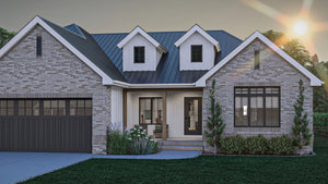 G7625-A Modern Farmhouse, 2 Bedrooms, 2 Bathrooms | Harding House Plan Exterior-3