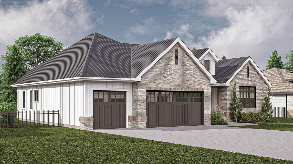 G7625-A Modern Farmhouse, 2 Bedrooms, 2 Bathrooms | Harding House Plan Exterior-7