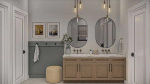 G7625-A Modern Farmhouse Master Bathroom, 2 Bedrooms, 2 Bathrooms | Harding House Plan